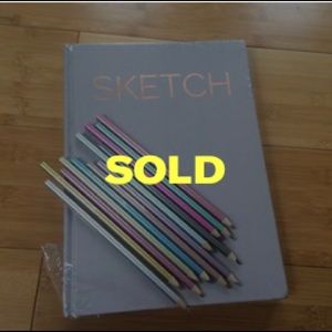 Sketch book & color pencils